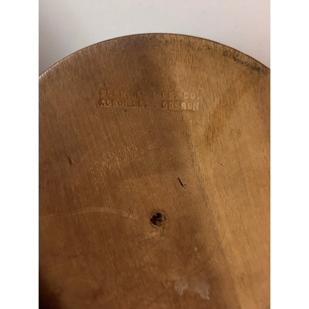 Handmade Round Wooden Lidded Trinket Box, Rustic Brown Wood Grain, Made in OR